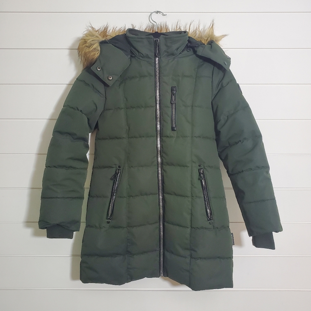 Noize Cruelty Free Outwear Hannah Mid-Length Parka Green Forest. Size:‎ XL 14G